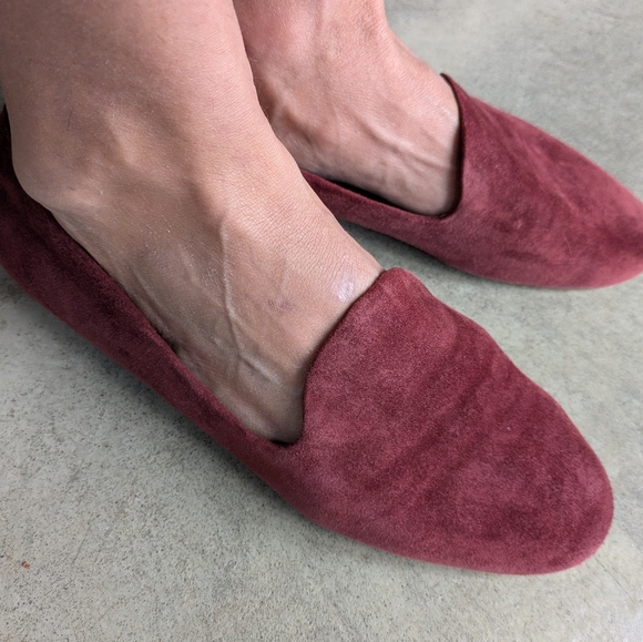 Vince red suede flats - Picture 2 of 5